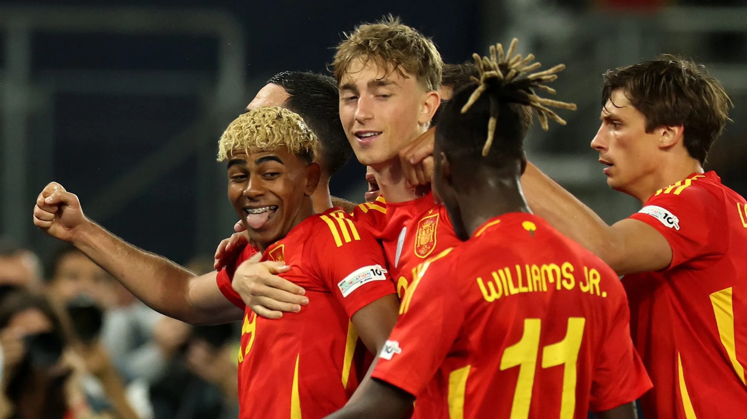 Seleção da Espanha. (Photo by Alexander Hassenstein/Getty Images)