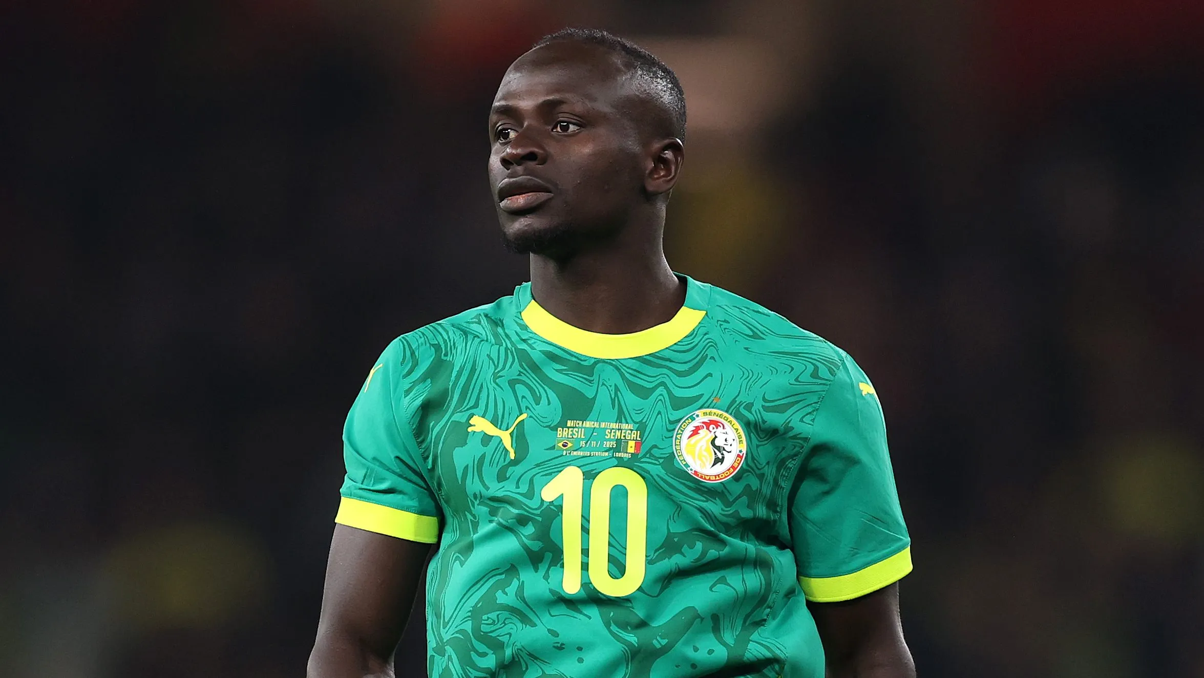 Sadio Mané em campo pela seleção de Senegal. (Photo by Ryan Pierse/Getty Images)