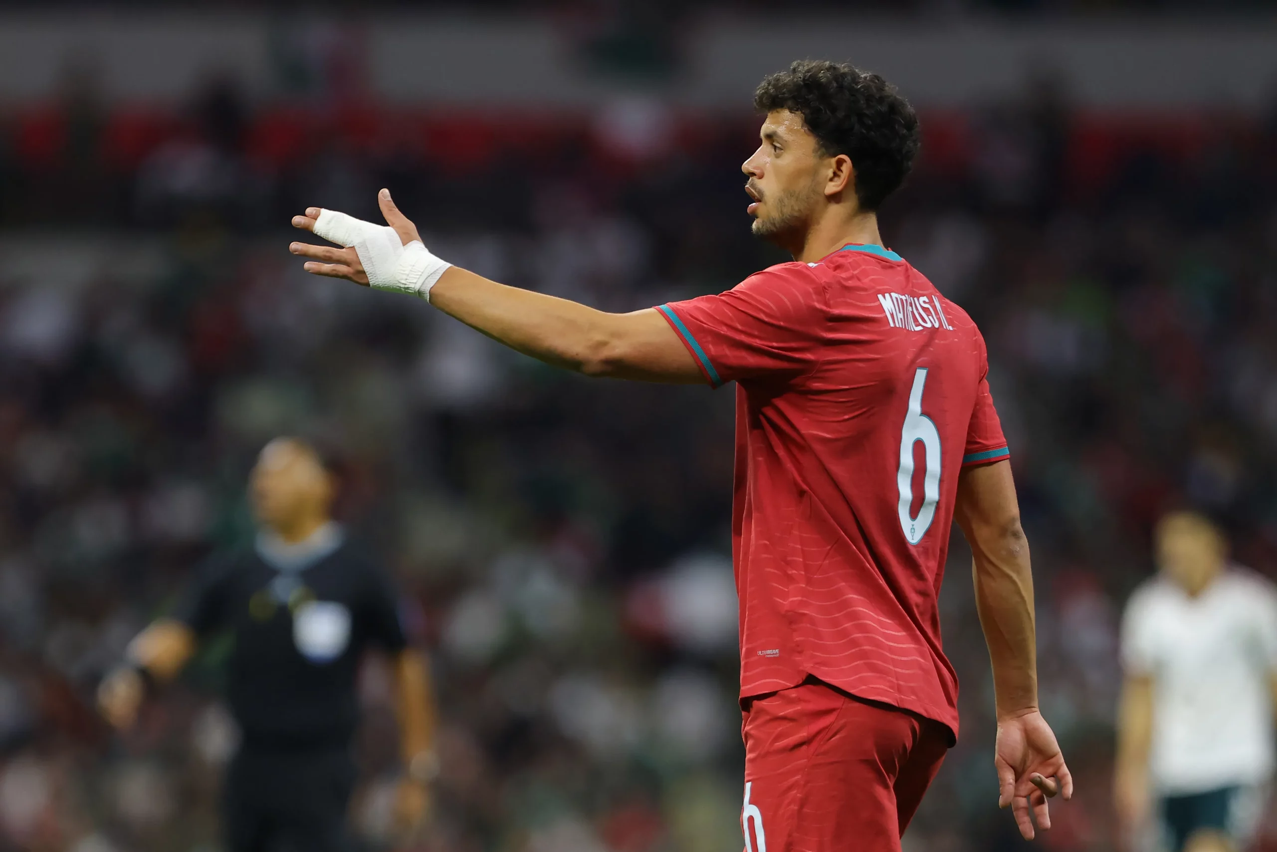 Matheus Nunes é o único brasileiro que vai defender Portugal na Copa. Foto: Agustin Cuevas/Getty Images.