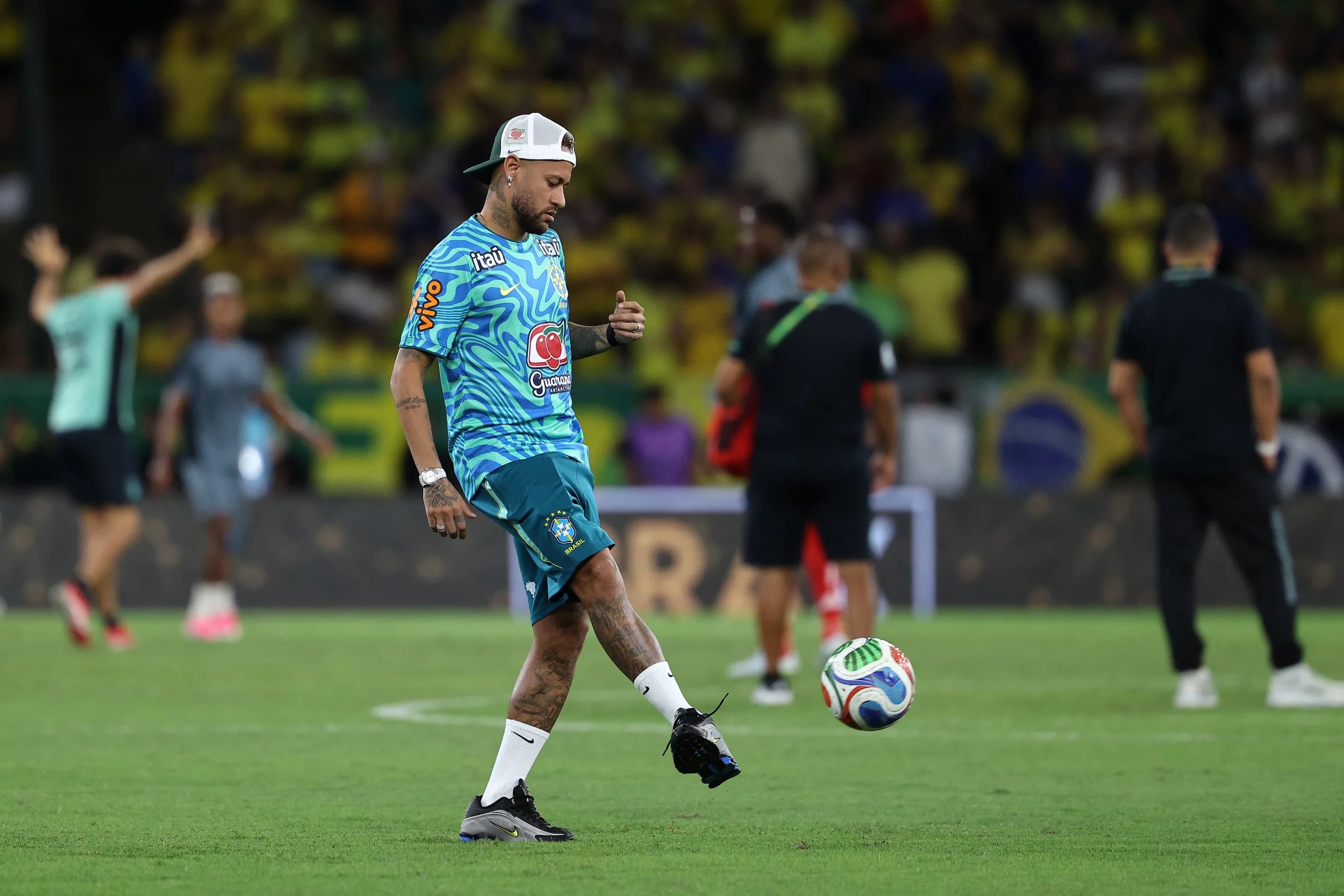 Neymar antes do amistoso entre Brasil x Panamá. Foto: Wagner Meier/Getty Images