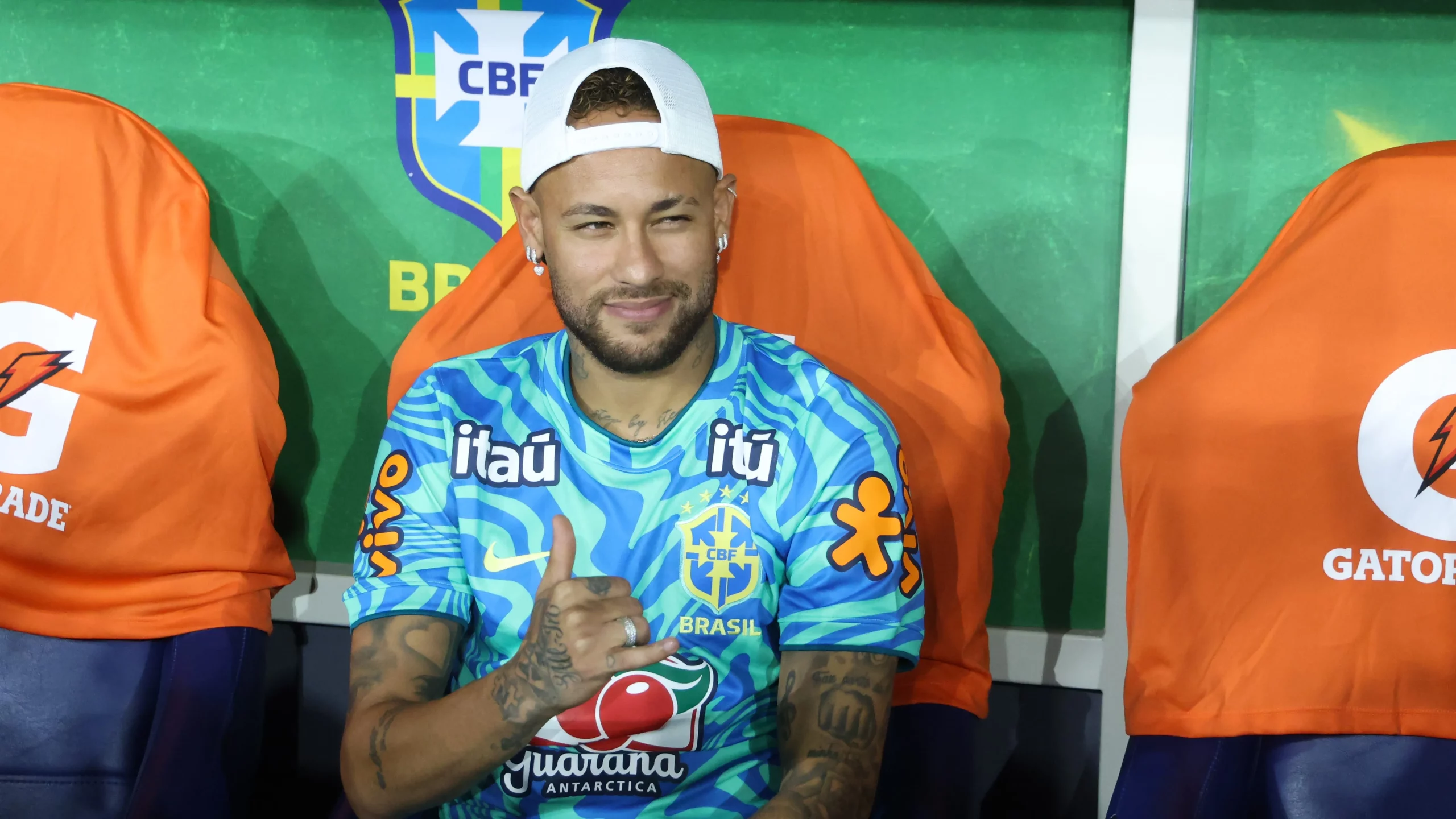 Neymar estará no banco contra o Marrocos. (Photo by Wagner Meier/Getty Images)