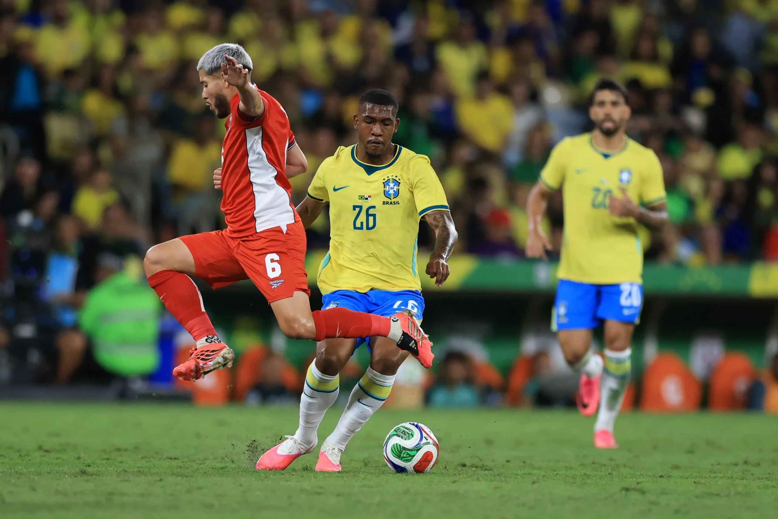 Rayan atuando em Brasil x Panamá. (Photo by Buda Mendes/Getty Images)