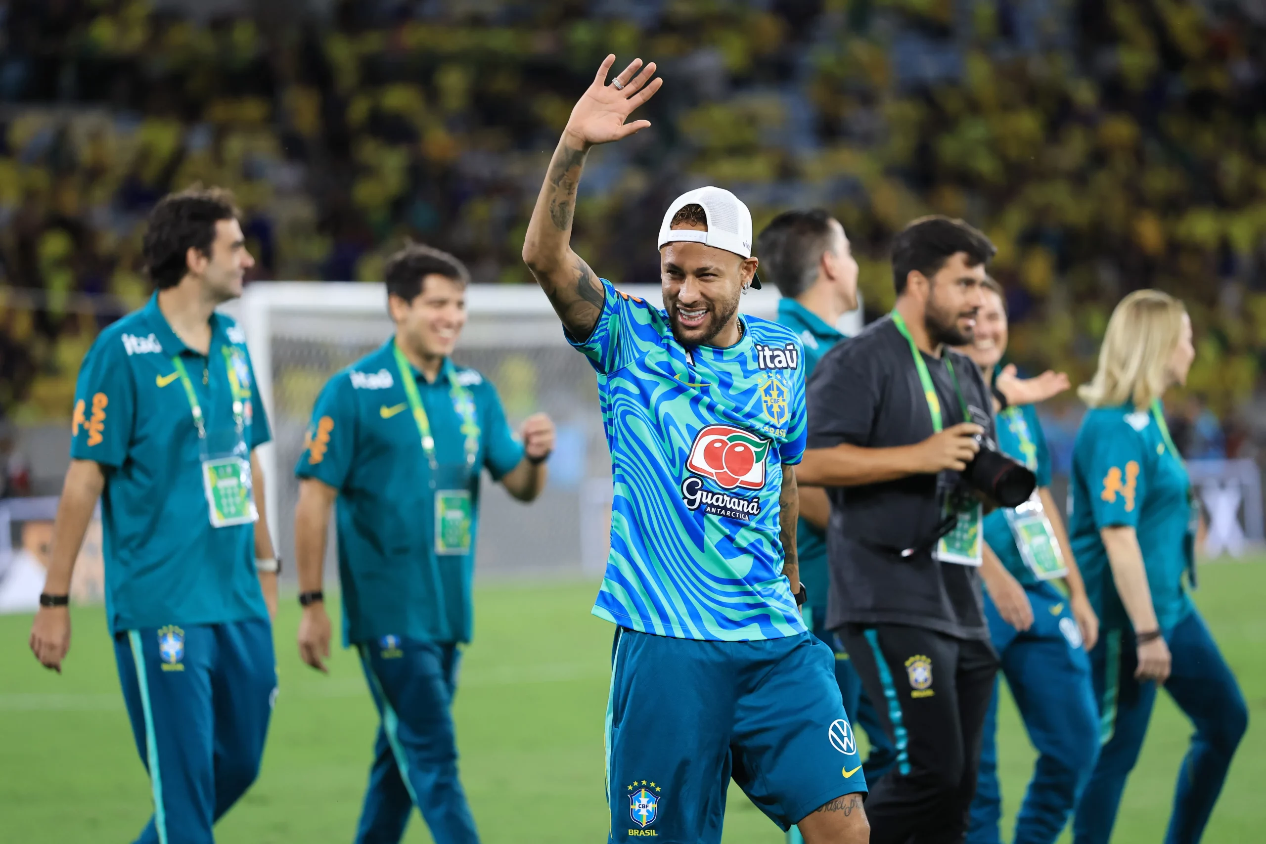 Neymar Jr. após a partida amistosa internacional entre Brasil e Panamá, realizada no Maracanã. (Photo by Buda Mendes/Getty Images)