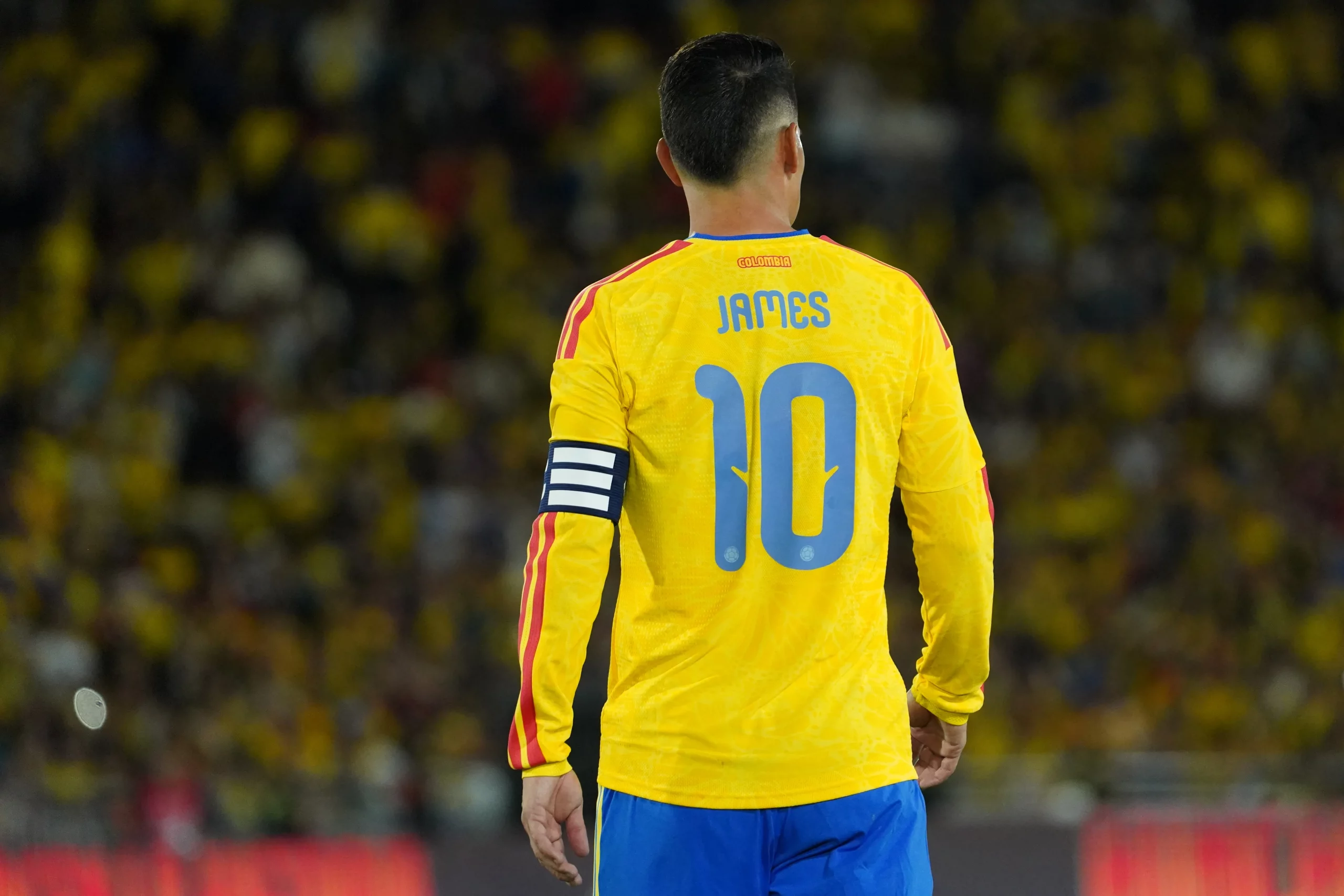 James Rodríguez vive expectativa de terceira Copa. Foto: Leonardo Castañeda/Getty Images.