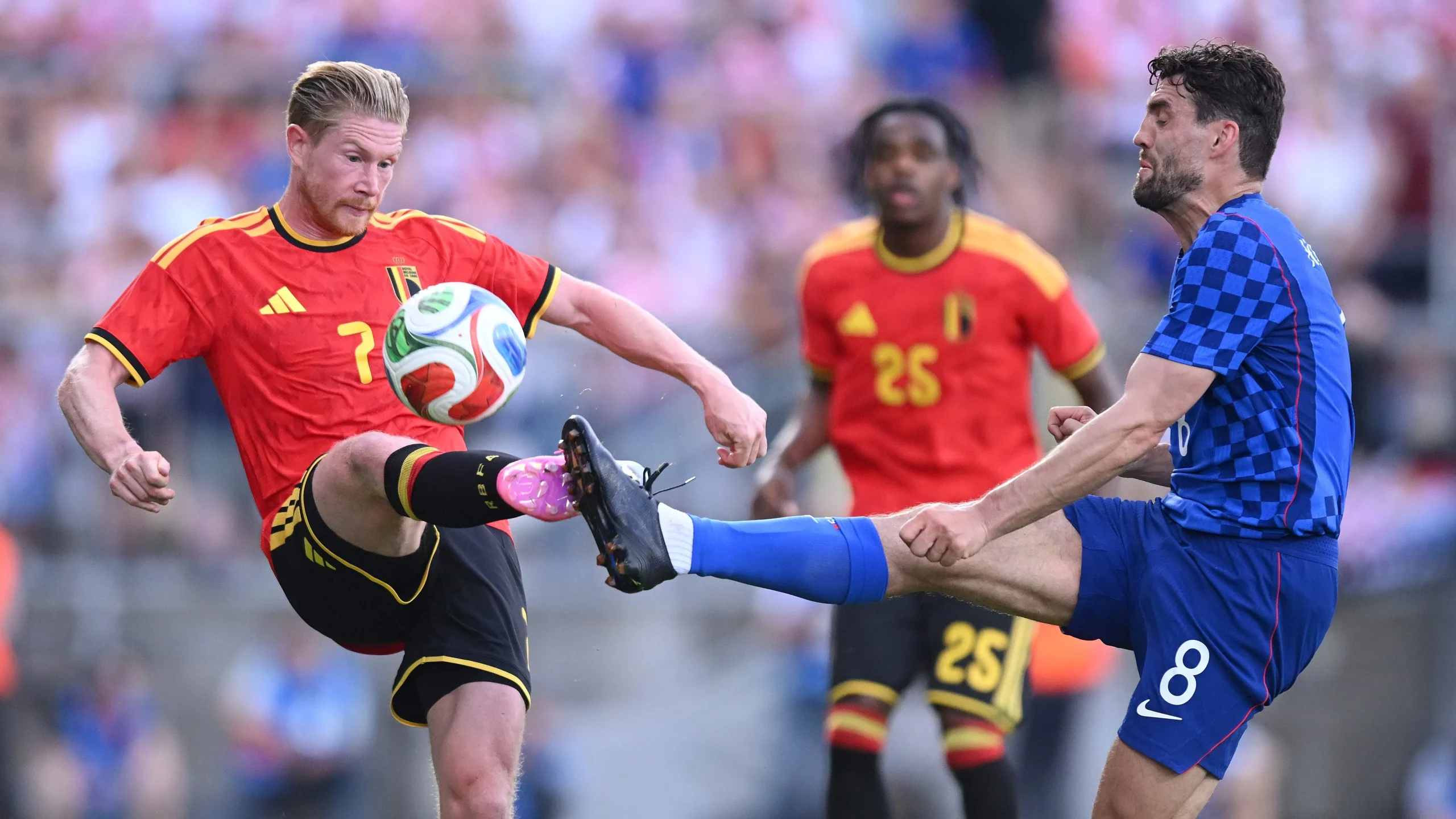 Croácia x Bélgica na última Copa (Photo by Jurij Kodrun/Getty Images)