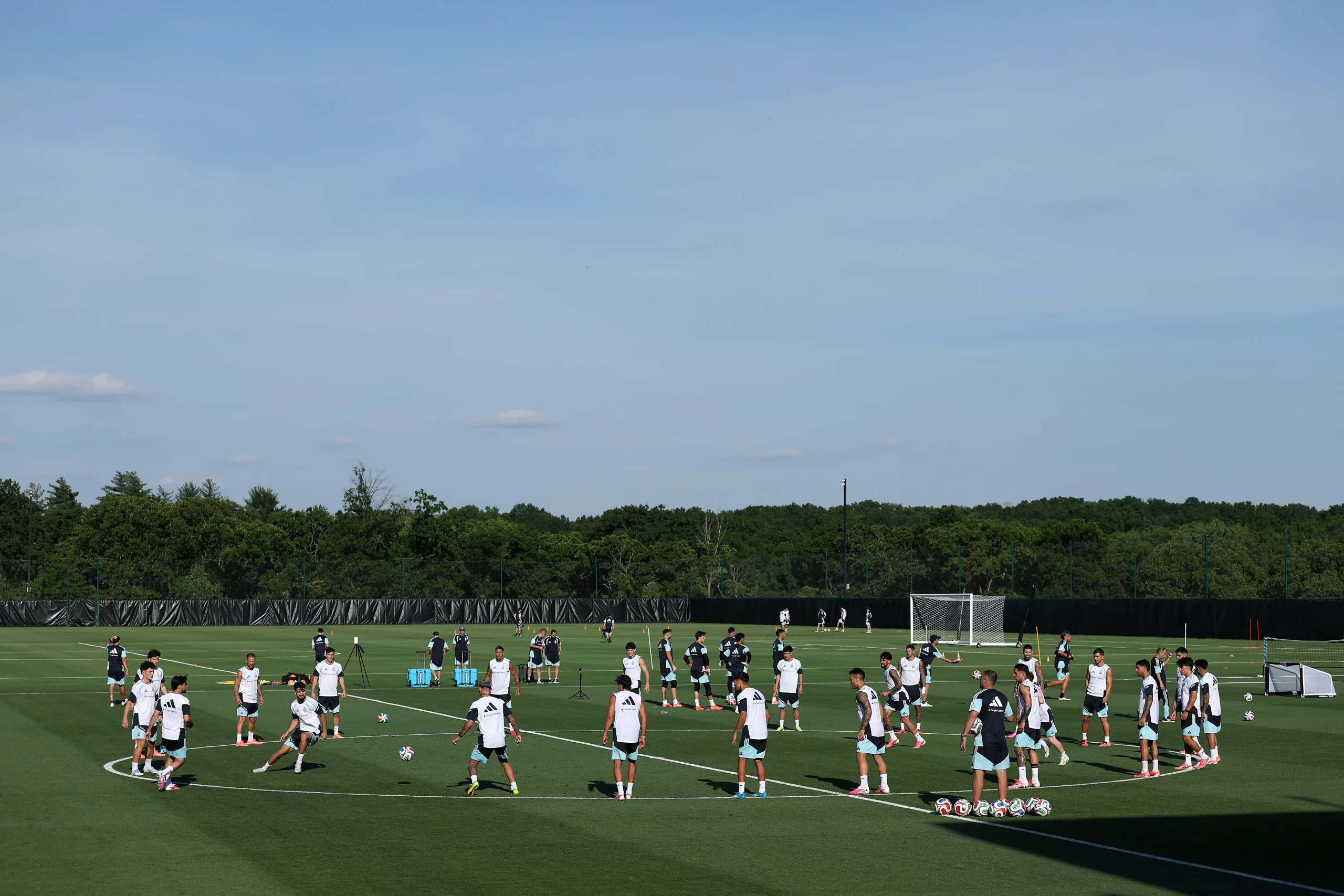 Argentina é uma das seleções que irá ficar em Kansas City. Foto: Jamie Squire/Getty Images.