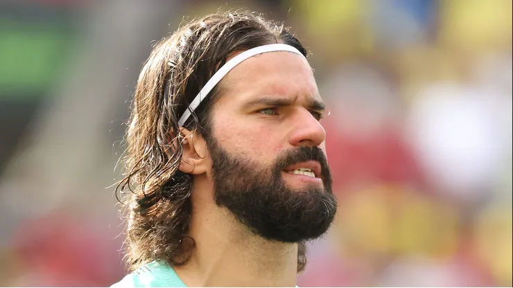 Alisson durante amistoso entre Brasil x Egito. Kirk Irwin/Getty Images