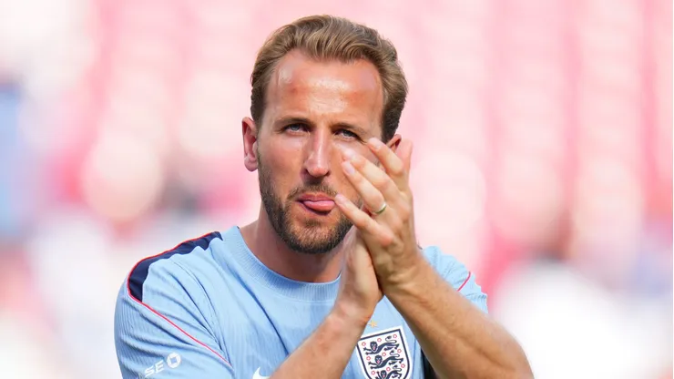 Harry Kane pela seleção inglesa.