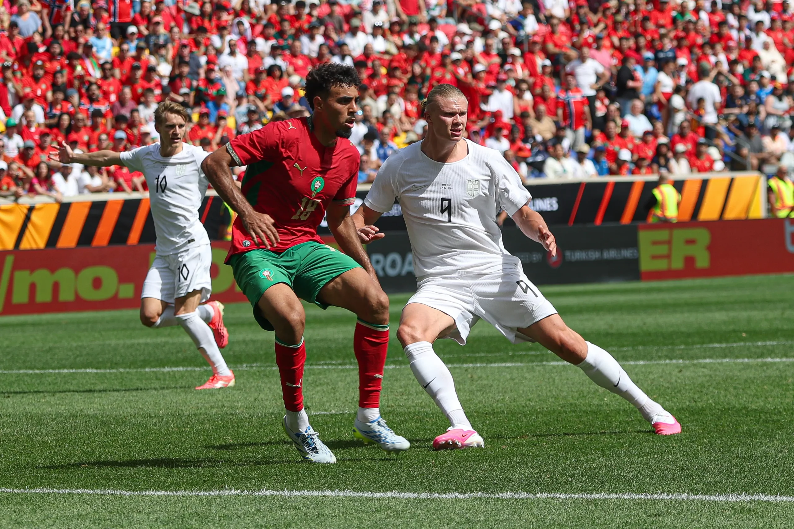 Noruega empatou em amistoso com o Marrocos. Foto: Vincent Carchietta/Getty Images.