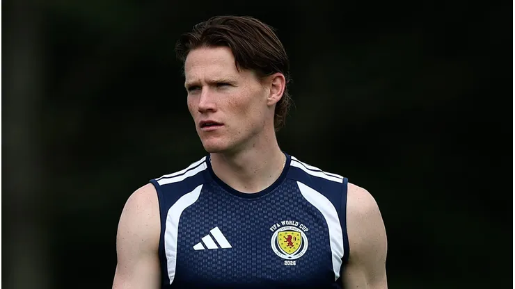 BOSTON, MASSACHUSETTS - JUNE 12: Scott McTominay lo during the training session of Scotland one day ahead of the FIFA World Cup 2026 Group C match between Haiti and Scotland at New England Revolution Training Center on June 12, 2026 in Boston, Massachusetts. (Photo by Mattia Ozbot/Getty Images)