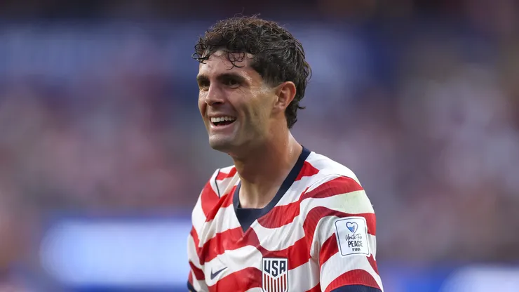 Pulisic durante o duelo contra o Paraguai