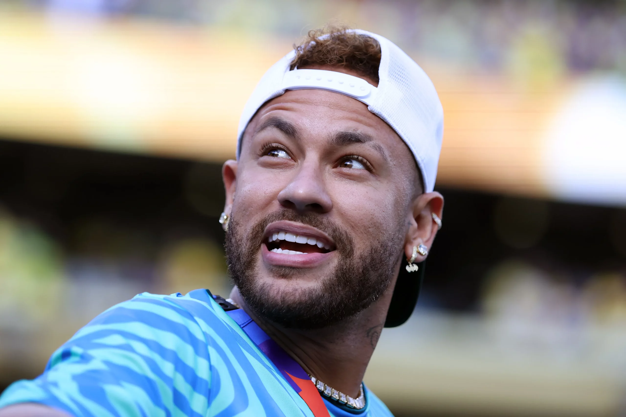EAST RUTHERFORD, NEW JERSEY – JUNE 13: Neymar Jr #10 of Brazil walks out of the tunnel before the FIFA World Cup 2026 Group C match between Brazil and Morocco at New York New Jersey Stadium on June 13, 2026 in East Rutherford, New Jersey. (Photo by Dan Mullan/Getty Images)