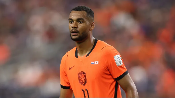 Gakpo durante o empate contra o Japão