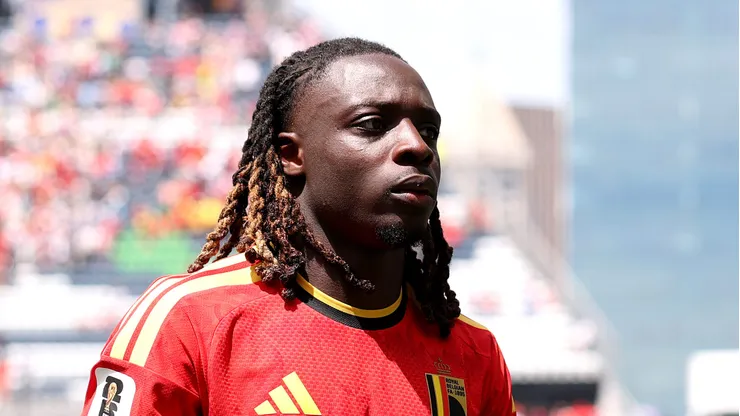 SEATTLE, WASHINGTON - JUNE 15: Jeremy Doku #11 of Belgium reacts after the 1-1 draw during the FIFA World Cup 2026 Group G match between Belgium and Egypt at Seattle Stadium on June 15, 2026 in Seattle, Washington. (Photo by Fran Santiago/Getty Images)