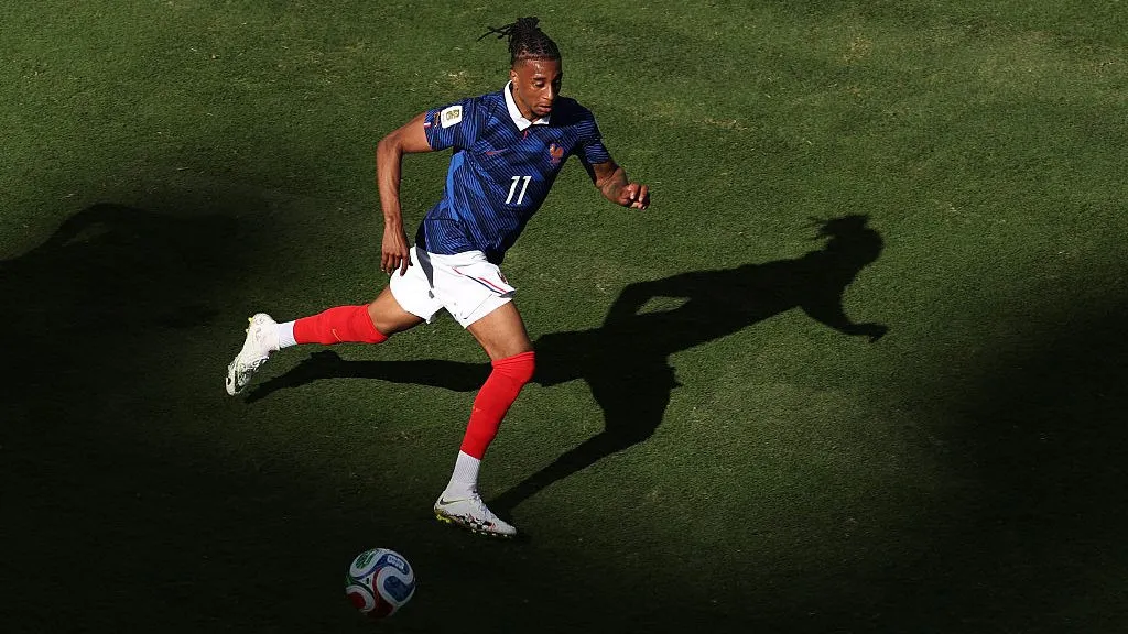 Olise, assim como Mbappé, roubou a cena na partida contra Senegal –  (Photo by Darrian Traynor/Getty Images)