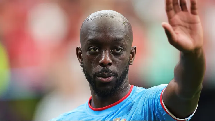 HOUSTON, TEXAS - JUNE 17: Yoane Wissa #20 of Congo DR reacts after the 1-1 draw during the FIFA World Cup 2026 Group K match between Portugal and Congo DR at Houston Stadium on June 17, 2026 in Houston, Texas. (Photo by Alex Slitz/Getty Images)
