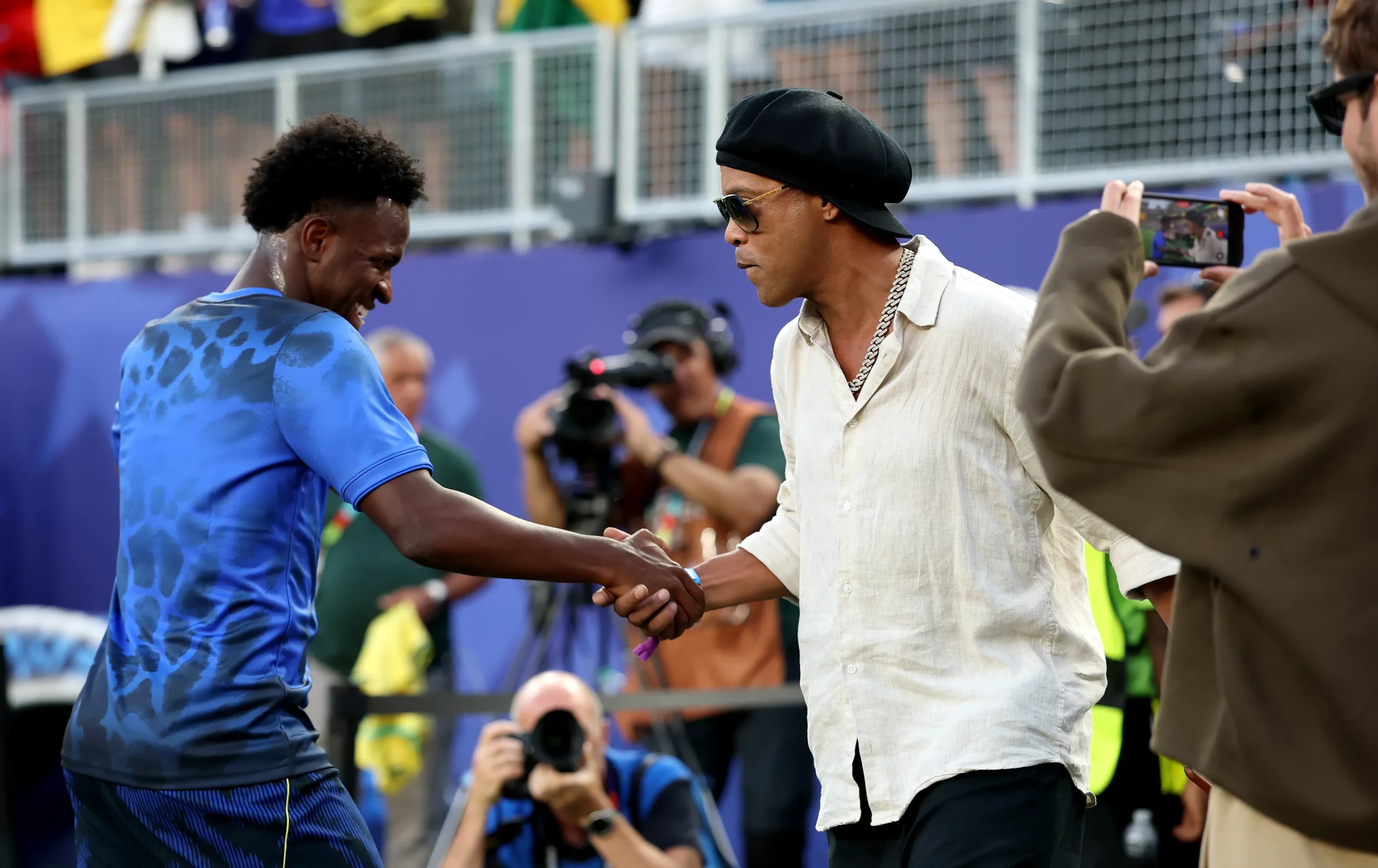Ronaldinho Gaúcho em jogo do Brasil contra o Haiti. Foto: Dan Mullan/Getty Images)
