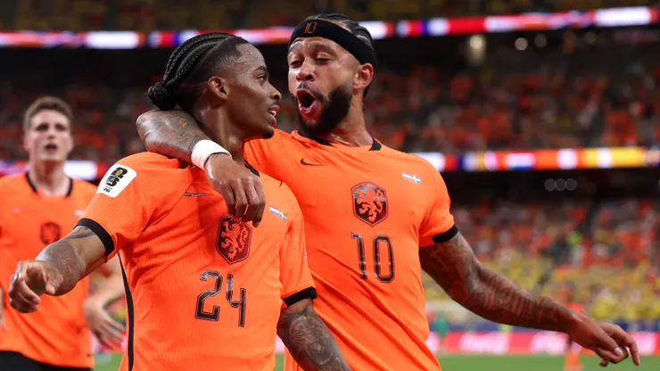 Memphis Depay´em campo pela seleção da Holanda. (Photo by Lars Baron/Getty Images)