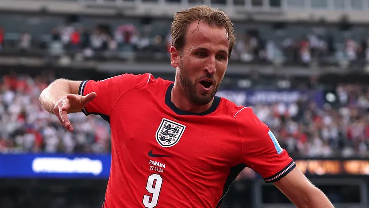 Harry Kane em campo pela Inglaterra. (Photo by Mattia Ozbot/Getty Images)