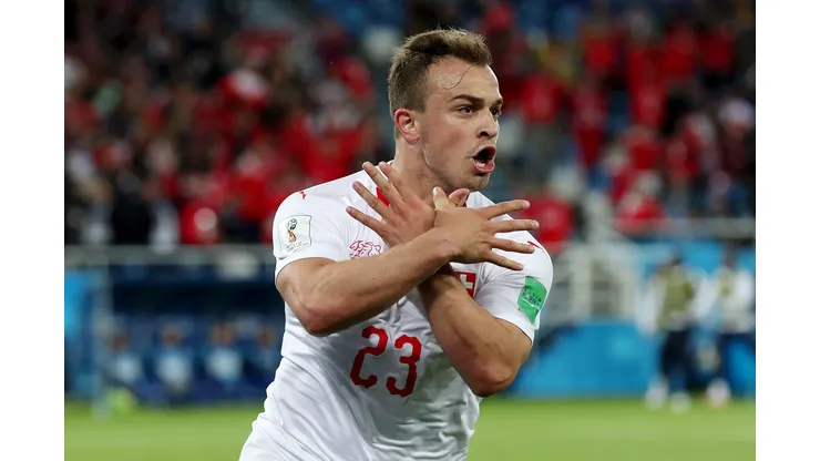 Shaqiri, atacante da Suiça em partida pela Copa do Mundo (Foto: Clive Rose/Getty Images)