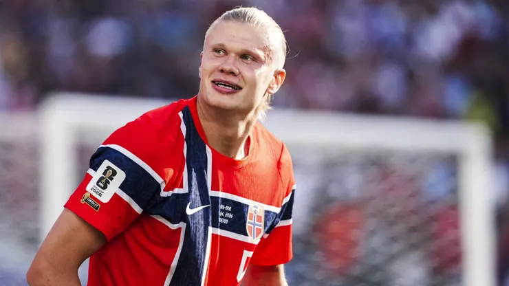 Haaland brilhou na vitória da Noruega. Foto: Richard Callis/IMAGO/Sports Press