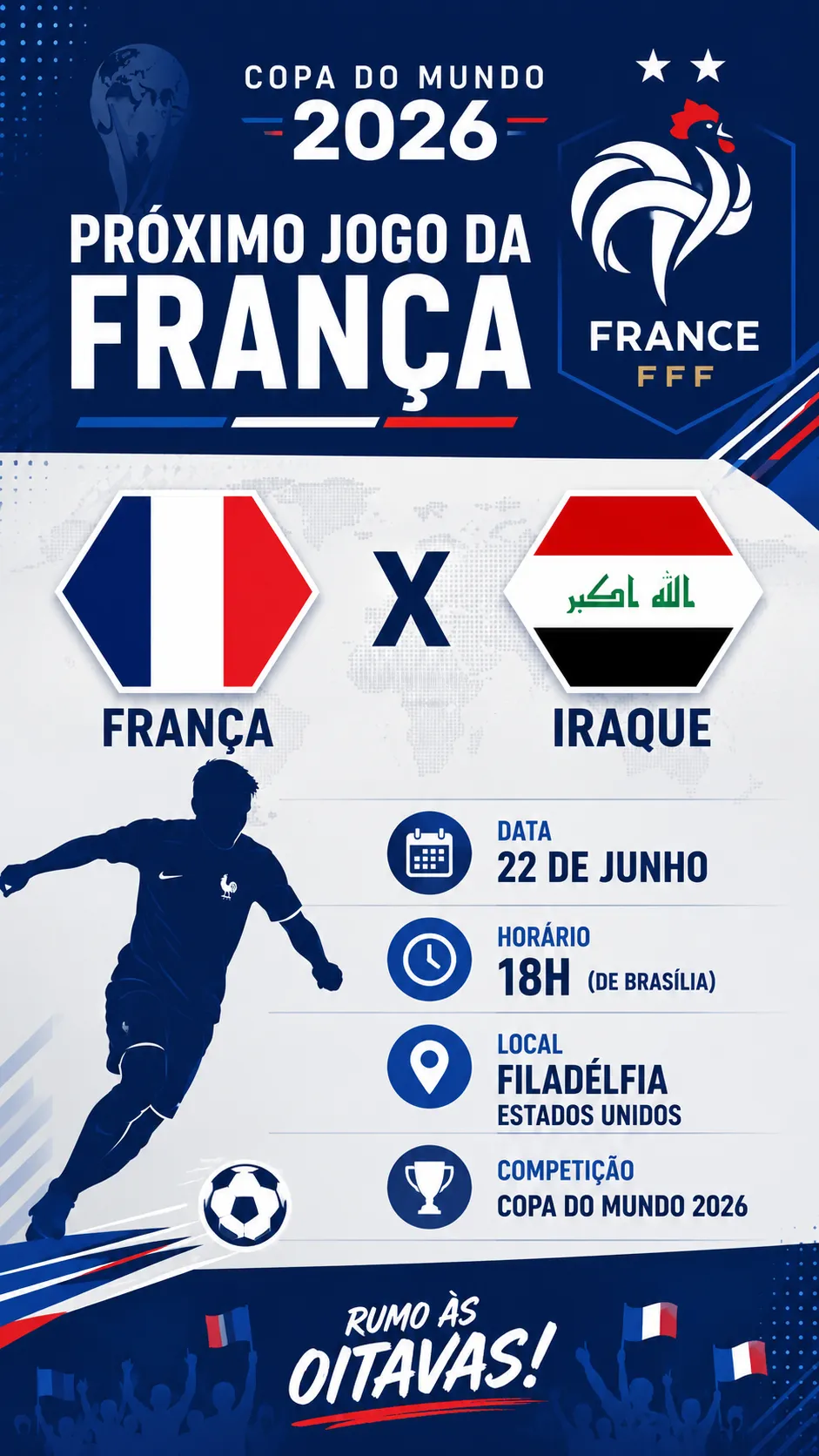 Infográfico França Copa do Mundo