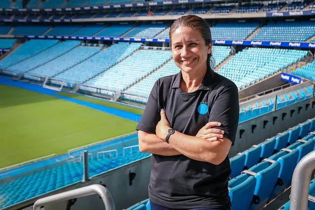 Jéssica de Lima comandante das Mosqueteiras. Foto: Divulgação/Grêmio