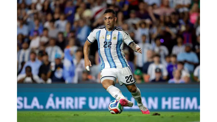 Lautaro Martínez, da Argentina | Crédito: Associated Press / Alamy Stock Photo