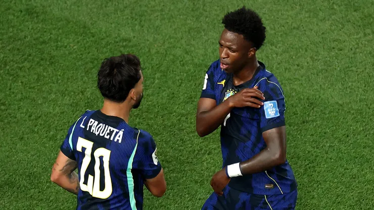 Lucas Paquetá e Vinicius Júnior na Seleção Brasileira pela Copa do Mundo