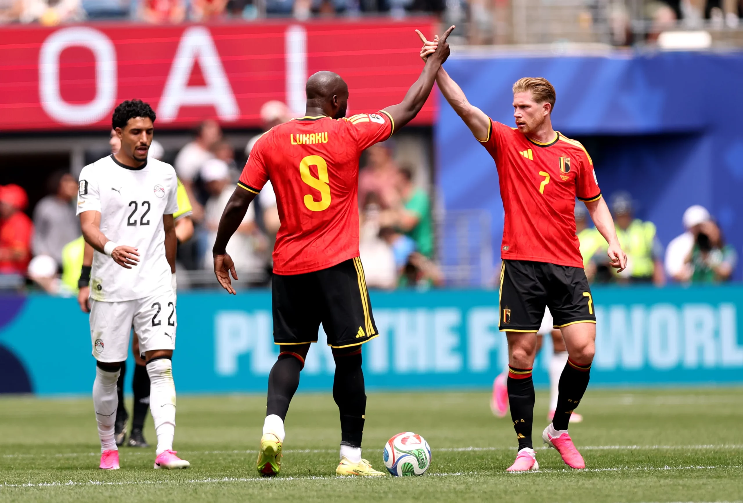 Lukaku se destacou no 1° jogo da Bélgica. Photo by Fran Santiago/Getty Images
