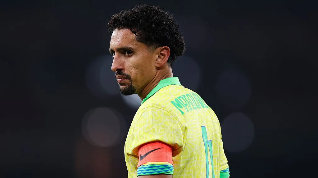 Marquinhos foi um dos zagueiros que protagonizou o novo sistema para a a zaga – (Photo by Ryan Pierse/Getty Images)