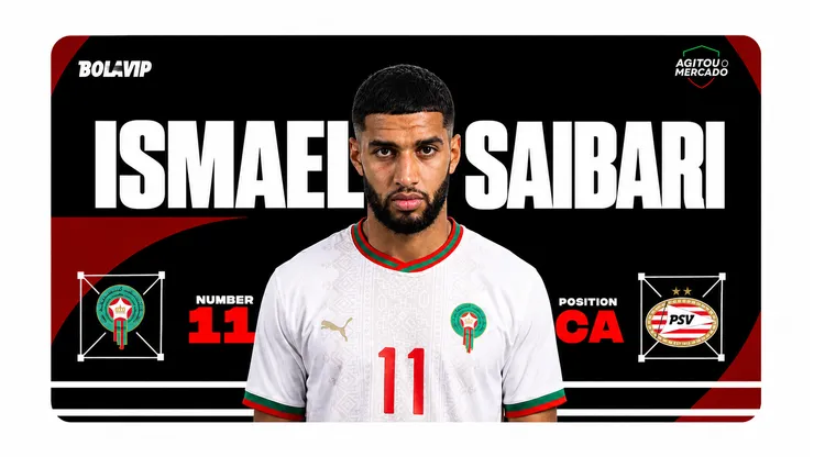 Ismael Saibari brilha por Marrocos na Copa do Mundo.