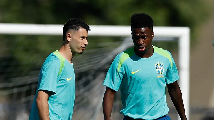 Dupla em treino da Seleção. Photo by Buda Mendes/Getty Images