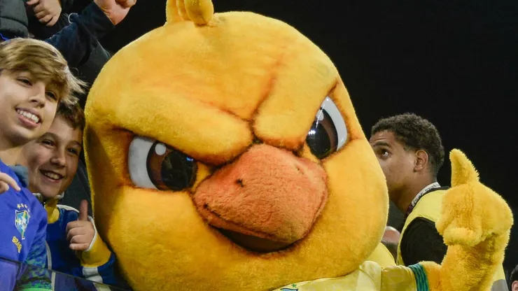 Mascote da Seleção. Foto: Jhony Pinho/AGIF