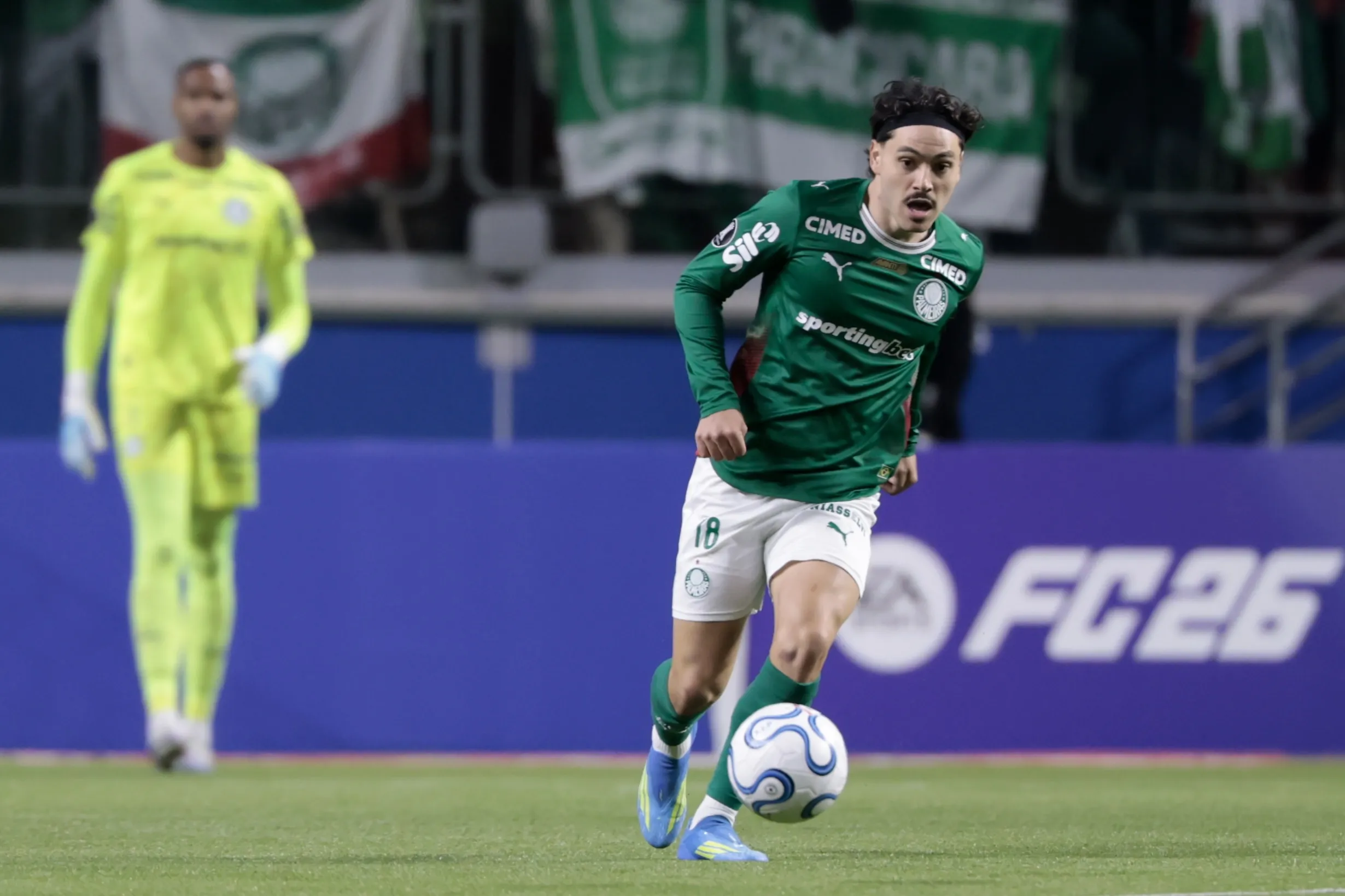 Mauricio durante jogo do Palmeiras. Foto: Marcello Zambrana/AGIF