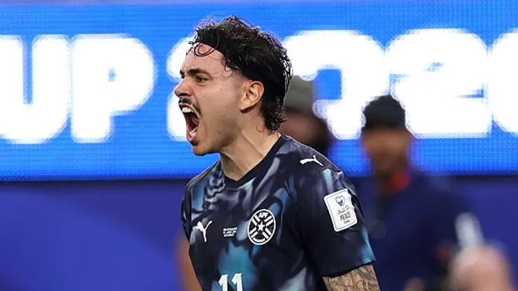 Maurício comemora o seu gol no duelo entre Estados Unidos X Paraguaio - (Photo by Richard Heathcote/Getty Images)