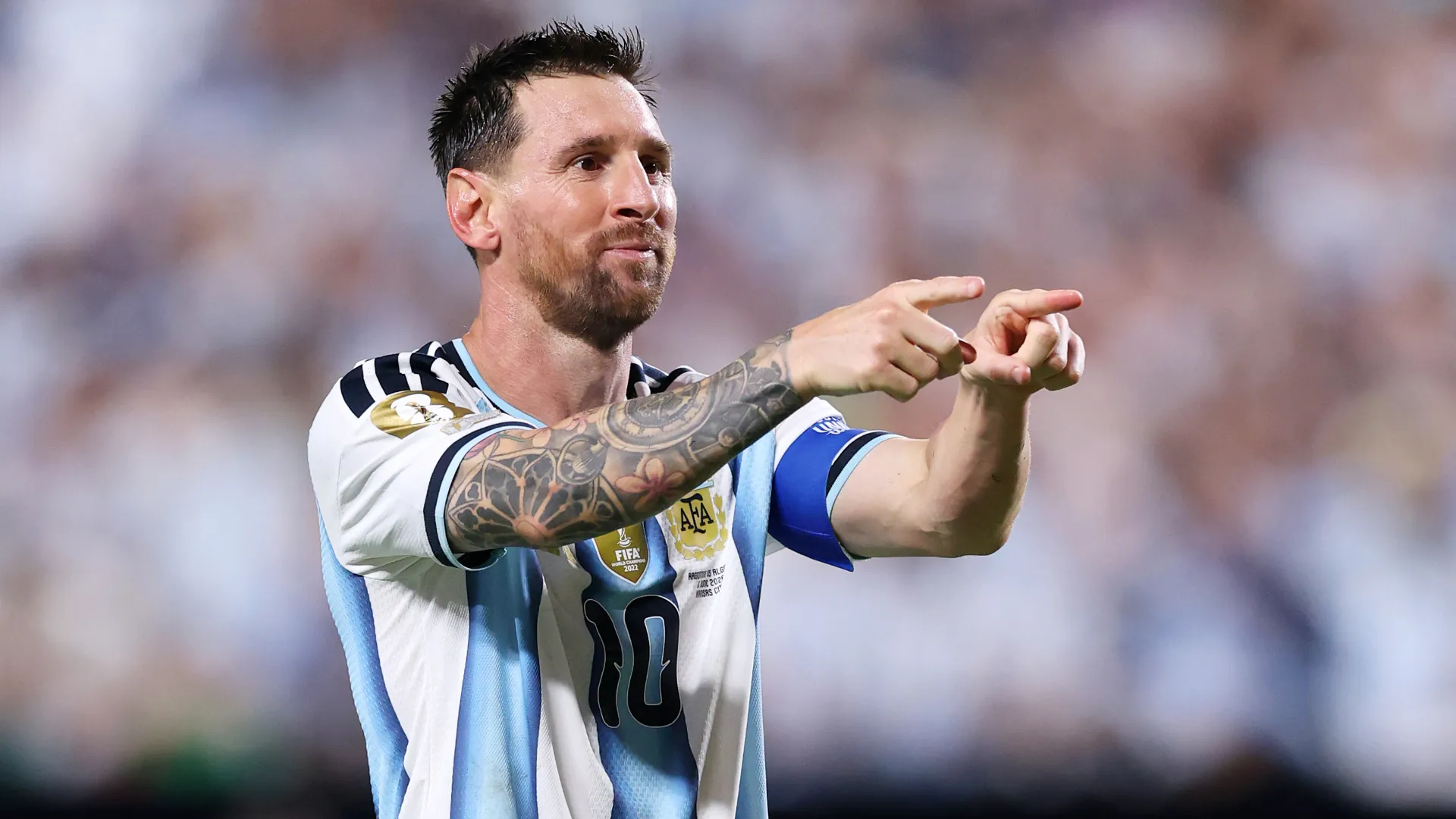 Messi chega motivado para Argentina x Áustria – Foto: Michael Steele/Getty Images