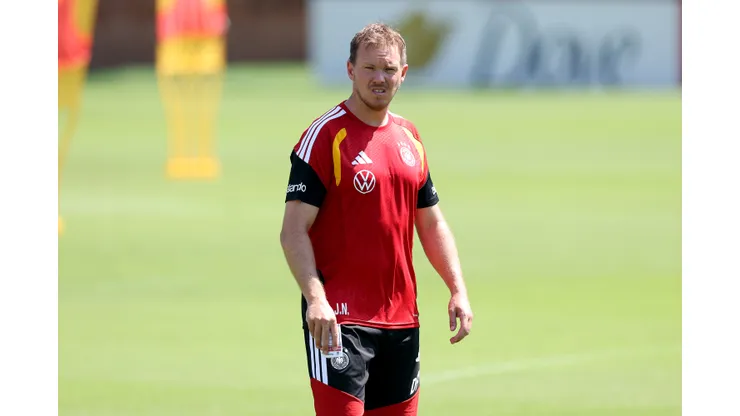 Nagelsmann em treino da Alemanha. Photo by Alexander Hassenstein/Getty Images