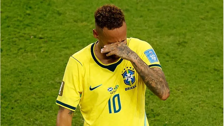Neymar pelo Brasil. Foto: Michael Reaves/Getty Images