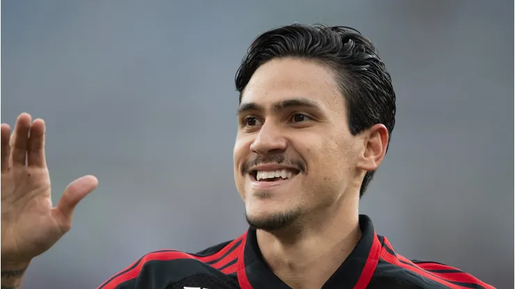 Pedro durante jogo do Fla contra o Coritiba.