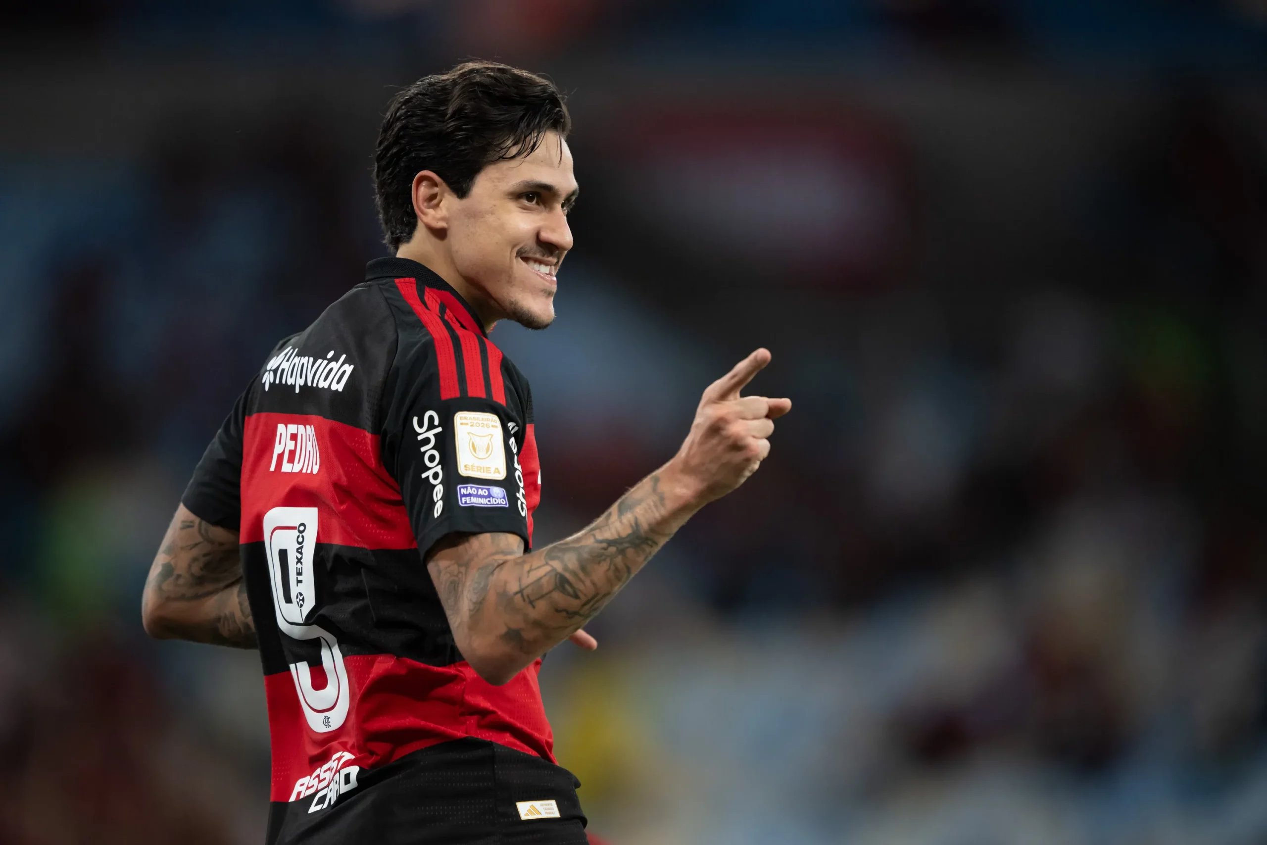 Pedro em ação pelo Flamengo. Foto: Jorge Rodrigues/AGIF