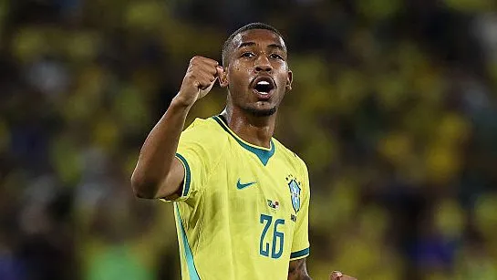 Rayan pela Seleção Brasileira. Foto: Wagner Meier/Getty Images