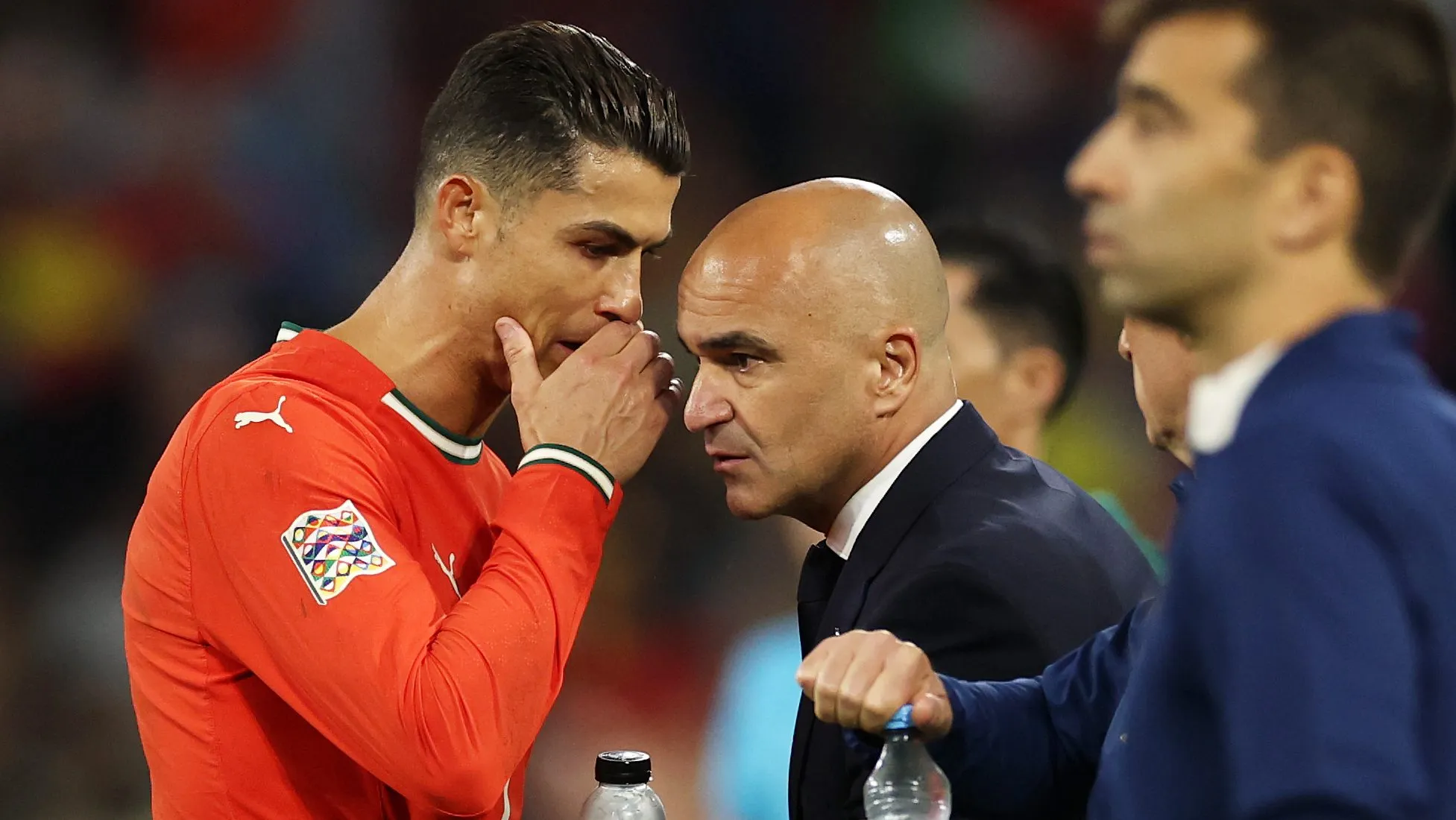 Roberto Martínez e Cristiano Ronaldo em Portugal