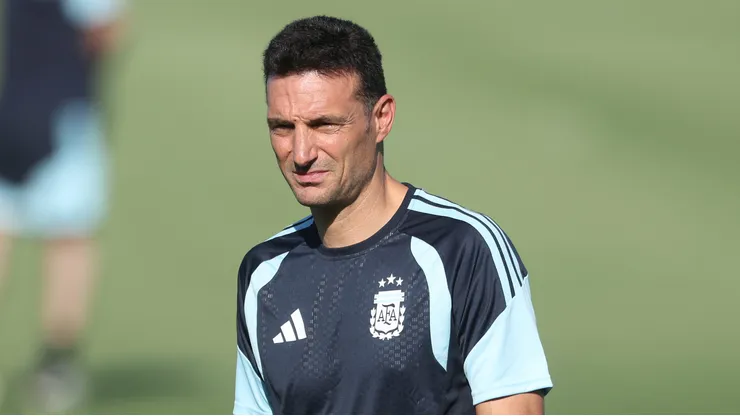 Lionel Scaloni técnico do Argentina durante treinamento na Copa do Mundo 2026