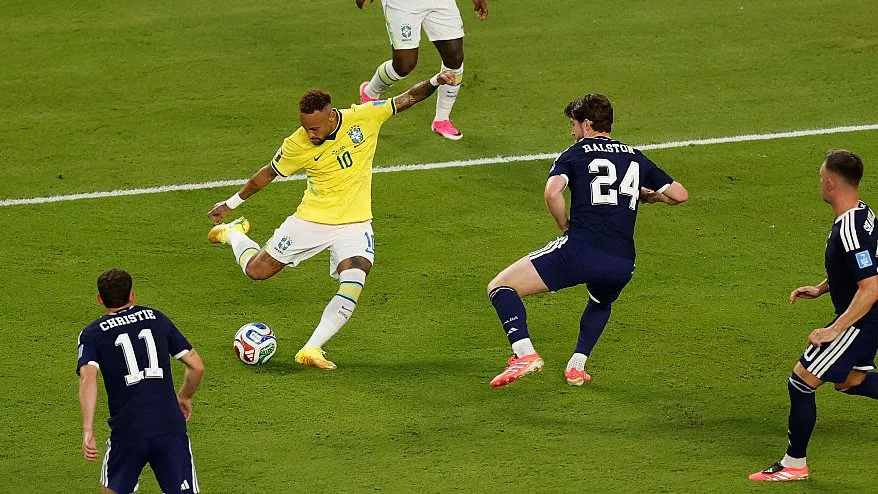 Neymar na Seleção Brasileira. Foto: Michael Reaves/Getty Images