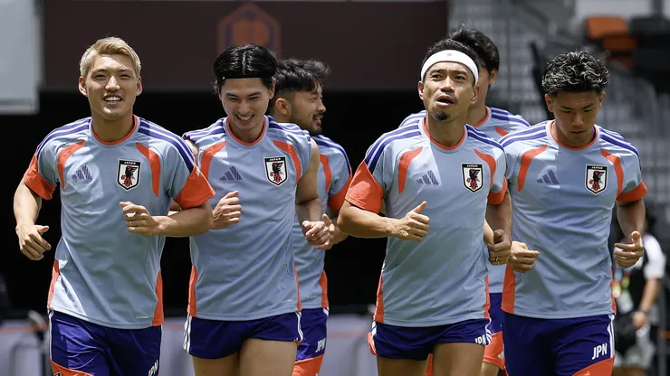 Seleção do Japão treinando na Copa do Mundo - Foto: Jack Gorman/Getty Images