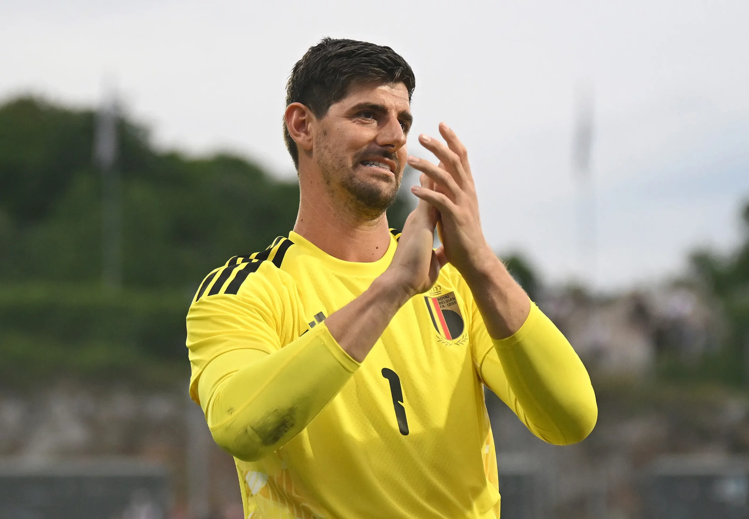 Thibaut Courtois, goleiro da Bélgica. Foto: Jurij Kodrun/Getty Images