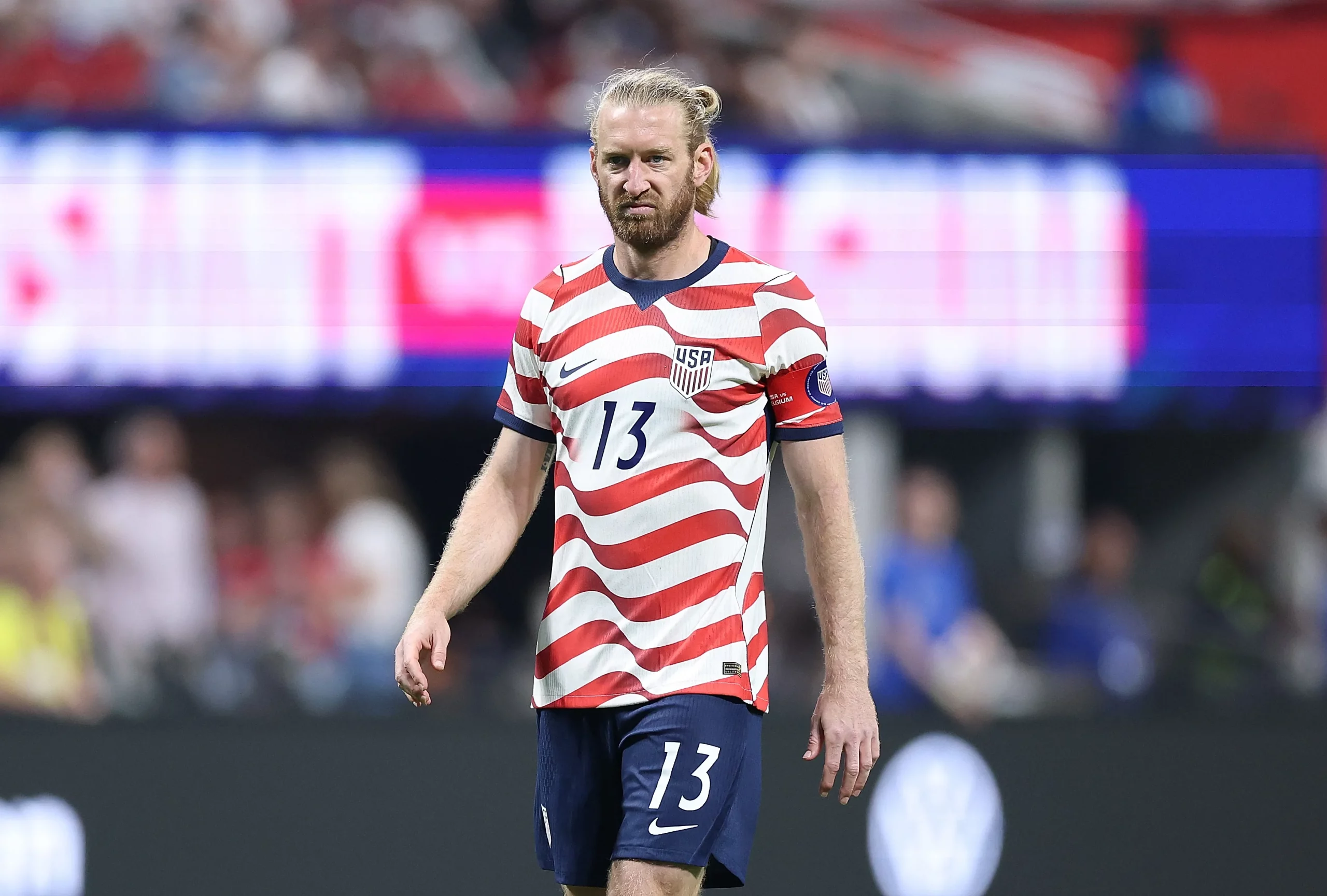 Tim Ream, capitão dos Estados Unidos. Foto: Kevin C. Cox/Getty Images