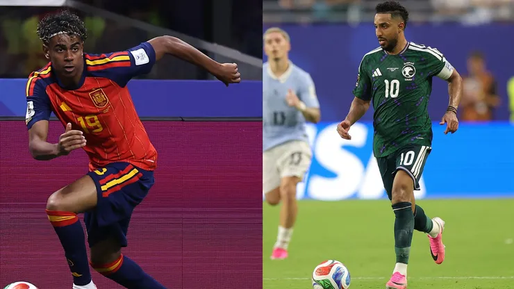 Yamal e Al-Dawsari concentram atenções em Espanha x Arábia Saudita na Copa do Mundo - Foto Buda Mendes e Alex SlitzGetty Images
