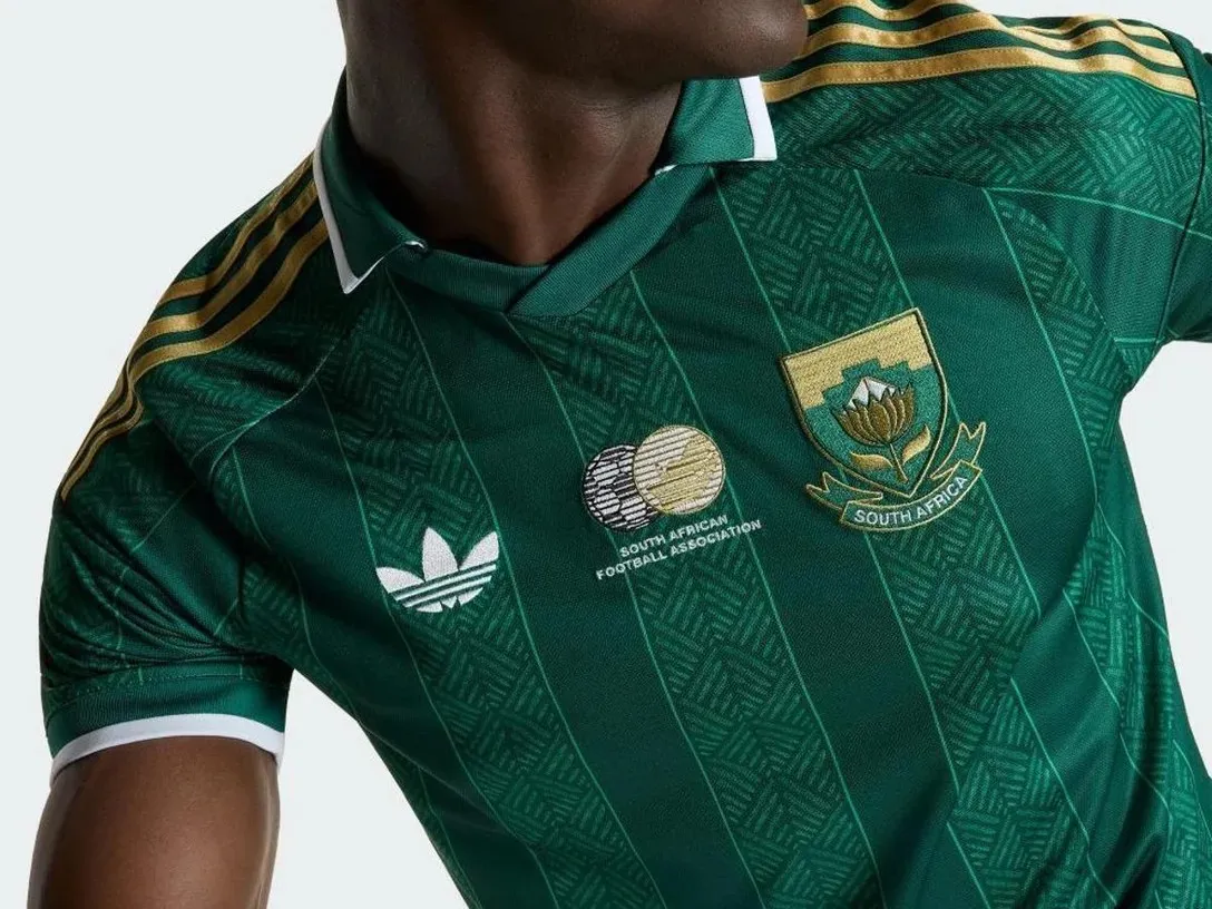 Camisa reserva da África do Sul. Foto: Divulgação/Adidas